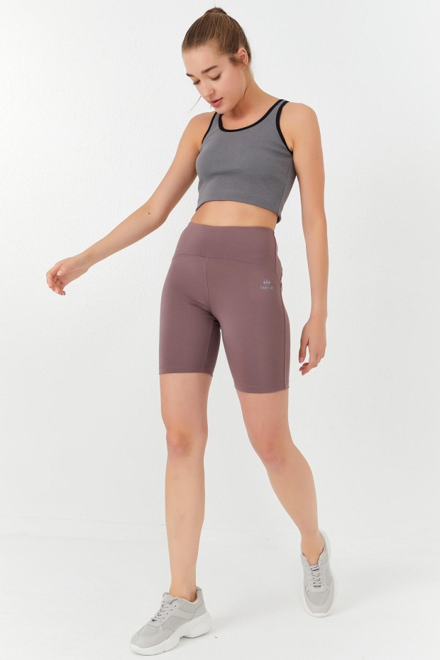 Tommy Life Çağla Basic Sıfır Kol Dar Kalıp U Yaka Kadın Crop Top Atlet - 97162. 2 Tommy Life Çağla Basic Sıfır Kol Dar Kalıp U Yaka Kadın Crop Top Atlet - 97162. 2