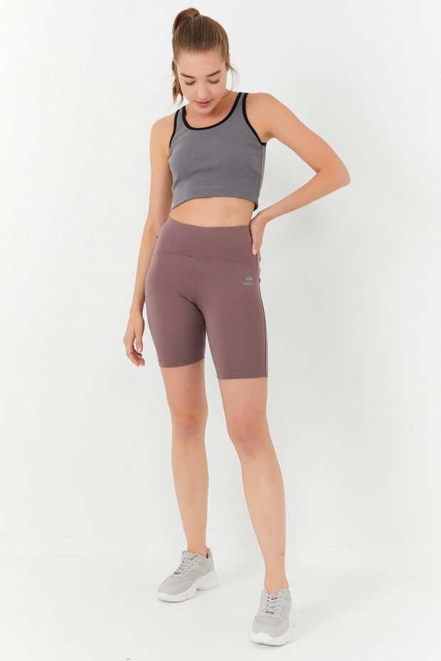 Tommy Life Çağla Basic Sıfır Kol Dar Kalıp U Yaka Kadın Crop Top Atlet - 97162. 4 Tommy Life Çağla Basic Sıfır Kol Dar Kalıp U Yaka Kadın Crop Top Atlet - 97162. 4