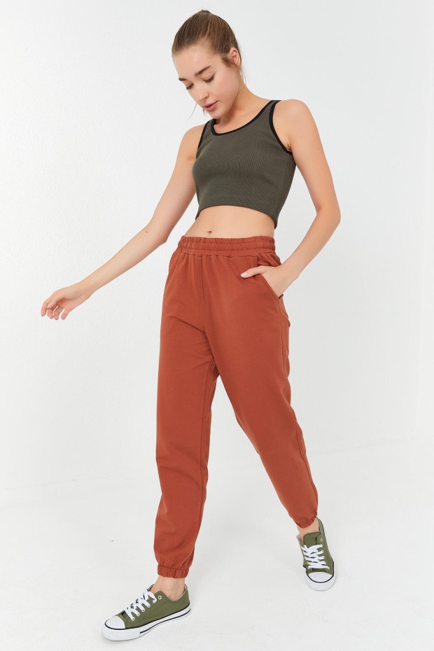 Tommy Life Haki Basic Sıfır Kol Dar Kalıp U Yaka Kadın Crop Top Atlet - 97160. 6 Tommy Life Haki Basic Sıfır Kol Dar Kalıp U Yaka Kadın Crop Top Atlet - 97160. 6