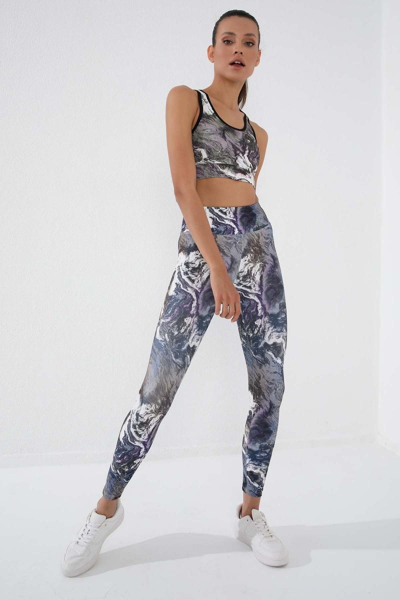Tommy Life Kahverengi Karışık Batik Desenli Dar Kalıp U Yaka Kadın Spor Büstiyer - 97146. 2 Tommy Life Kahverengi Karışık Batik Desenli Dar Kalıp U Yaka Kadın Spor Büstiyer - 97146. 2