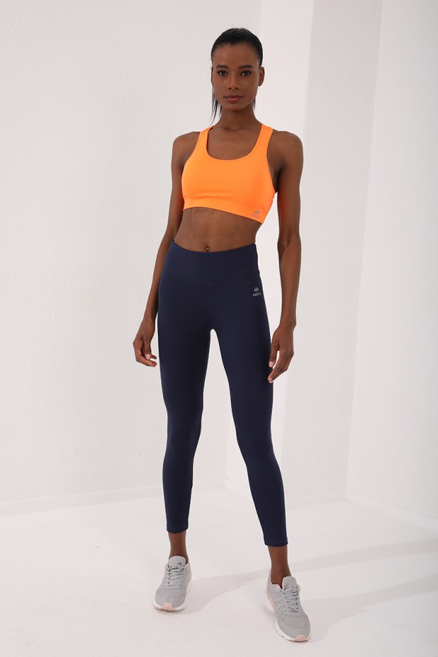 Tommy Life Neon Oranj Sırt Detaylı Dar Kalıp U Yaka Kadın Spor Büstiyer - 97120. 1 Tommy Life Neon Oranj Sırt Detaylı Dar Kalıp U Yaka Kadın Spor Büstiyer - 97120. 1