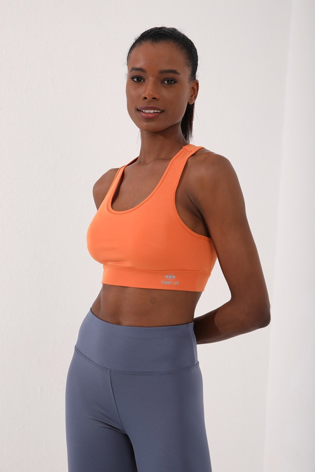 Tommy Life Oranj Sırt Detaylı Dar Kalıp U Yaka Kadın Spor Büstiyer - 97120. 10 Tommy Life Oranj Sırt Detaylı Dar Kalıp U Yaka Kadın Spor Büstiyer - 97120. 10