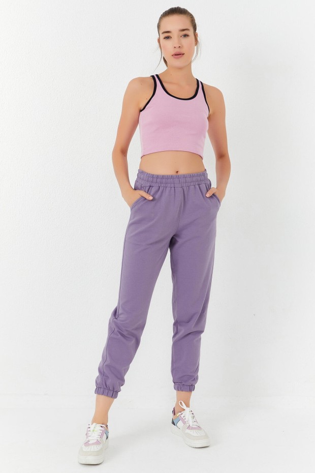 Tommy Life Pembe Basic Sıfır Kol Dar Kalıp U Yaka Kadın Crop Top Atlet - 97162. 2 Tommy Life Pembe Basic Sıfır Kol Dar Kalıp U Yaka Kadın Crop Top Atlet - 97162. 2