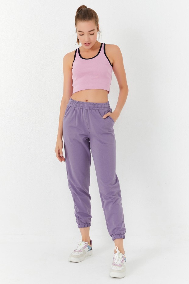 Tommy Life Pembe Basic Sıfır Kol Dar Kalıp U Yaka Kadın Crop Top Atlet - 97162. 4 Tommy Life Pembe Basic Sıfır Kol Dar Kalıp U Yaka Kadın Crop Top Atlet - 97162. 4