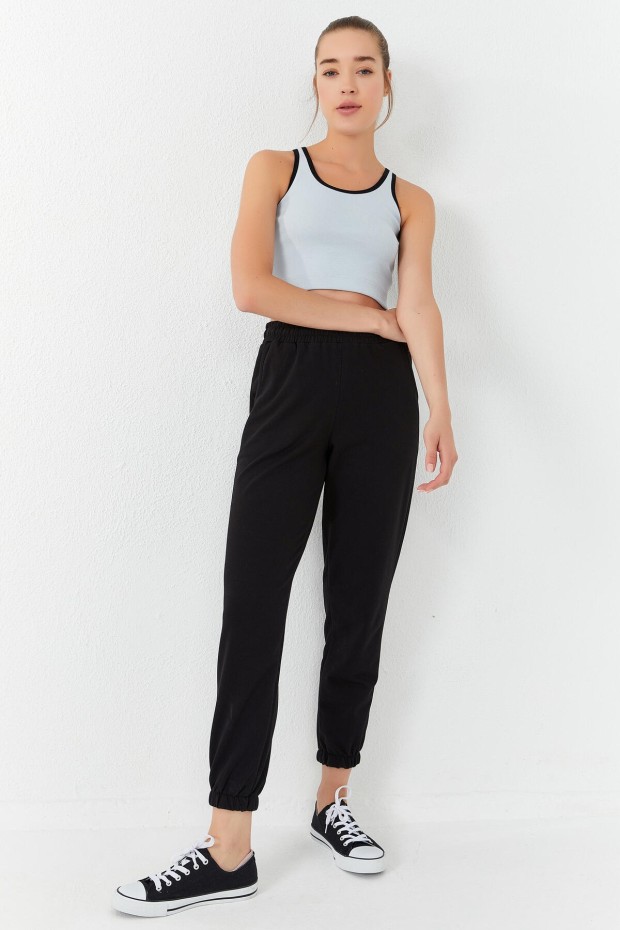 Tommy Life Taş Basic Sıfır Kol Dar Kalıp U Yaka Kadın Crop Top Atlet - 97162. 7 Tommy Life Taş Basic Sıfır Kol Dar Kalıp U Yaka Kadın Crop Top Atlet - 97162. 7