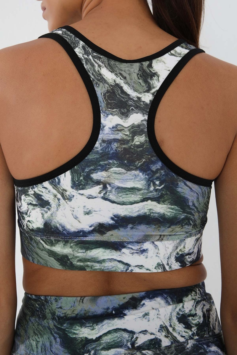 Tommy Life Yeşil Karışık Batik Desenli Dar Kalıp U Yaka Kadın Spor Büstiyer - 97146. 8 Tommy Life Yeşil Karışık Batik Desenli Dar Kalıp U Yaka Kadın Spor Büstiyer - 97146. 8
