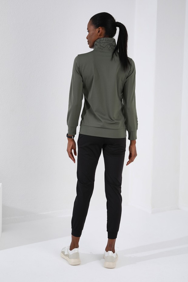 Tommy Life Çağla - Siyah Dalgıç Kumaş Standart Kalıp Jogger Kadın Eşofman Takımı - 95273. 4 Tommy Life Çağla - Siyah Dalgıç Kumaş Standart Kalıp Jogger Kadın Eşofman Takımı - 95273. 4