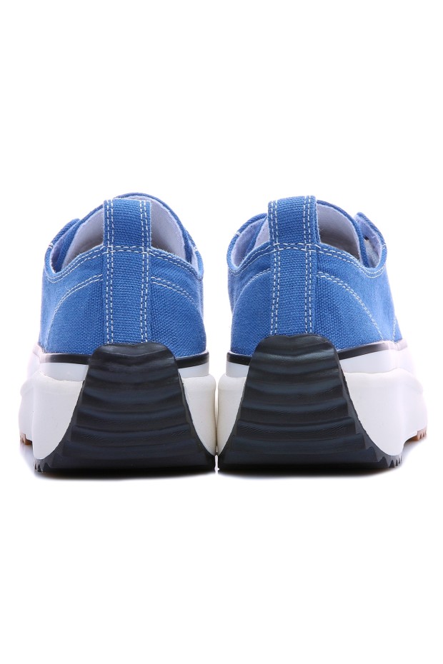 Tommy Life Açık Mavi Bağcıklı Yüksek Taban Günlük Kadın Spor Ayakkabı - 89070. 5