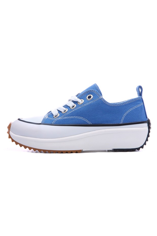 Tommy Life Açık Mavi Bağcıklı Yüksek Taban Günlük Kadın Spor Ayakkabı - 89070. 4