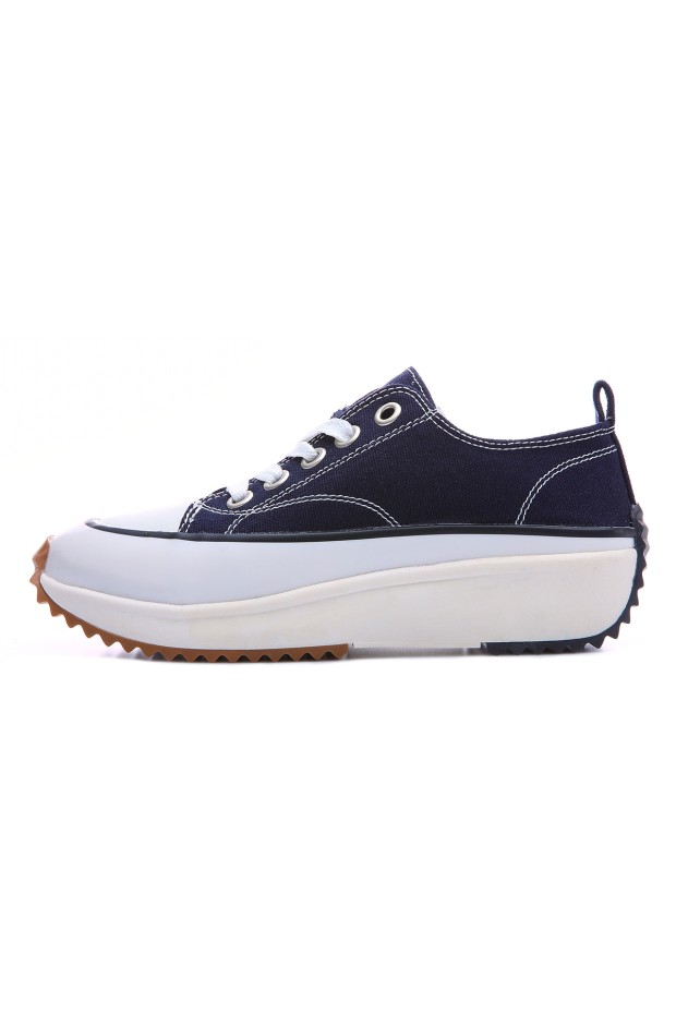 Tommy Life Lacivert Bağcıklı Yüksek Taban Günlük Kadın Spor Ayakkabı - 89070. 6 Tommy Life Lacivert Bağcıklı Yüksek Taban Günlük Kadın Spor Ayakkabı - 89070. 6