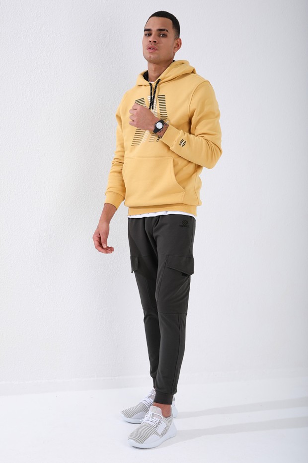 Tommy Life Haki Kargo Cep Dar Kalıp Jogger Erkek Eşofman Alt - 84796. 2