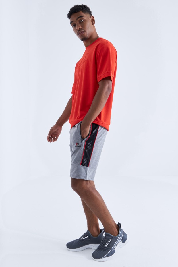 Tommy Life Side Stripe Grey-Melange Men's Shorts - 2