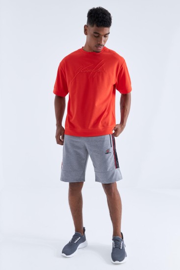 Tommy Life Side Stripe Grey-Melange Men's Shorts 