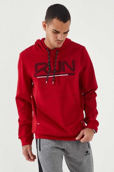 Hooded Red Men's Sweatshirt 