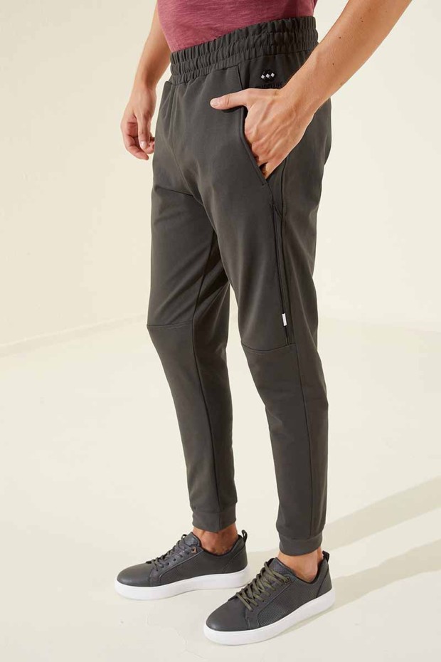 Tommy Life Haki Fermuar Cep Detaylı Standart Kalıp Jogger Erkek Eşofman Alt - 84758. 3 Tommy Life Haki Fermuar Cep Detaylı Standart Kalıp Jogger Erkek Eşofman Alt - 84758. 3