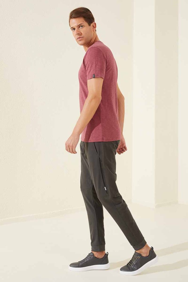 Tommy Life Haki Fermuar Cep Detaylı Standart Kalıp Jogger Erkek Eşofman Alt - 84758. 6 Tommy Life Haki Fermuar Cep Detaylı Standart Kalıp Jogger Erkek Eşofman Alt - 84758. 6
