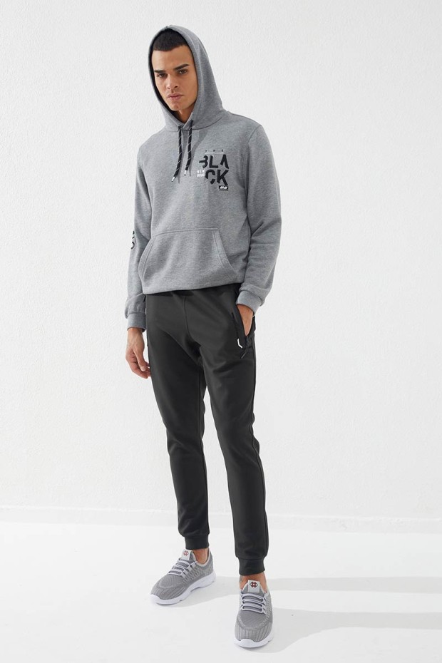 Tommy Life Haki Fermuar Cepli Nakış Detaylı Dar Kalıp Jogger Erkek Eşofman Alt - 84782. 9 Tommy Life Haki Fermuar Cepli Nakış Detaylı Dar Kalıp Jogger Erkek Eşofman Alt - 84782. 9