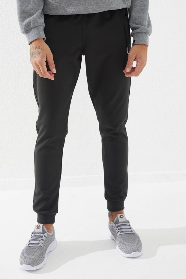 Tommy Life Haki Fermuar Cepli Nakış Detaylı Dar Kalıp Jogger Erkek Eşofman Alt - 84782. 8 Tommy Life Haki Fermuar Cepli Nakış Detaylı Dar Kalıp Jogger Erkek Eşofman Alt - 84782. 8