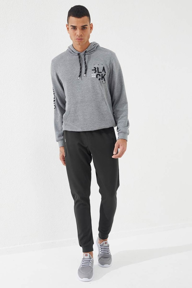 Tommy Life Haki Fermuar Cepli Nakış Detaylı Dar Kalıp Jogger Erkek Eşofman Alt - 84782. 7 Tommy Life Haki Fermuar Cepli Nakış Detaylı Dar Kalıp Jogger Erkek Eşofman Alt - 84782. 7