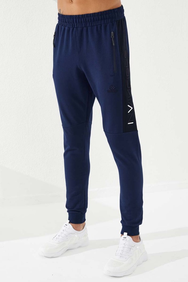 Tommy Life İndigo Erkek Nakış Detaylı Dar Kalıp Jogger Eşofman Alt - 84792. 2 Tommy Life İndigo Erkek Nakış Detaylı Dar Kalıp Jogger Eşofman Alt - 84792. 2