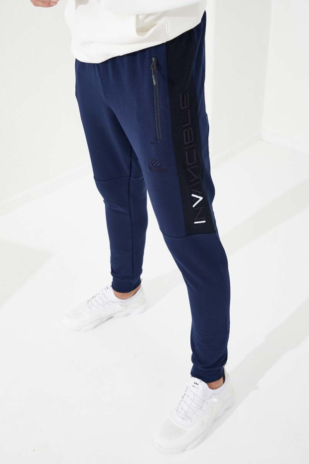 Tommy Life İndigo Erkek Nakış Detaylı Dar Kalıp Jogger Eşofman Alt - 84792. 14 Tommy Life İndigo Erkek Nakış Detaylı Dar Kalıp Jogger Eşofman Alt - 84792. 14