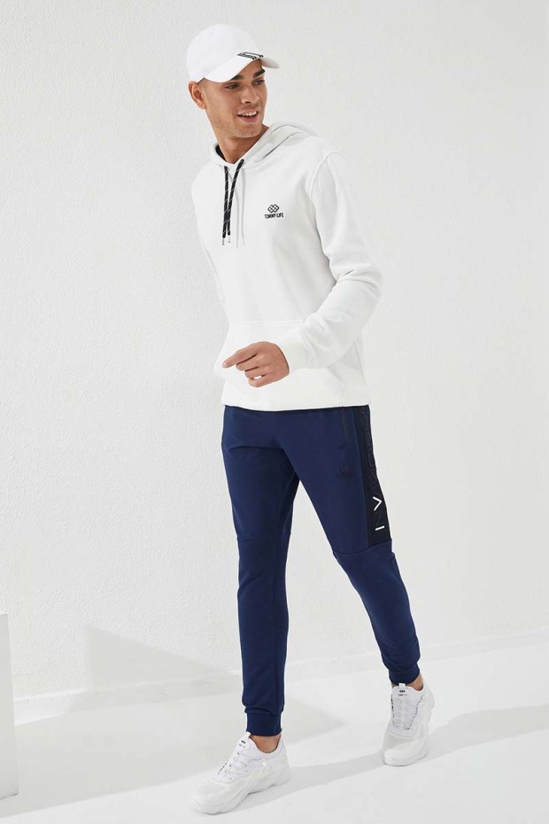 Tommy Life İndigo Erkek Nakış Detaylı Dar Kalıp Jogger Eşofman Alt - 84792. 7 Tommy Life İndigo Erkek Nakış Detaylı Dar Kalıp Jogger Eşofman Alt - 84792. 7