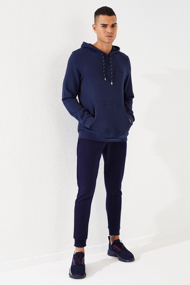 Tommy Life Lacivert Fermuar Cep Detaylı Dar Kalıp Jogger Erkek Eşofman Alt - 84708. 3 Tommy Life Lacivert Fermuar Cep Detaylı Dar Kalıp Jogger Erkek Eşofman Alt - 84708. 3