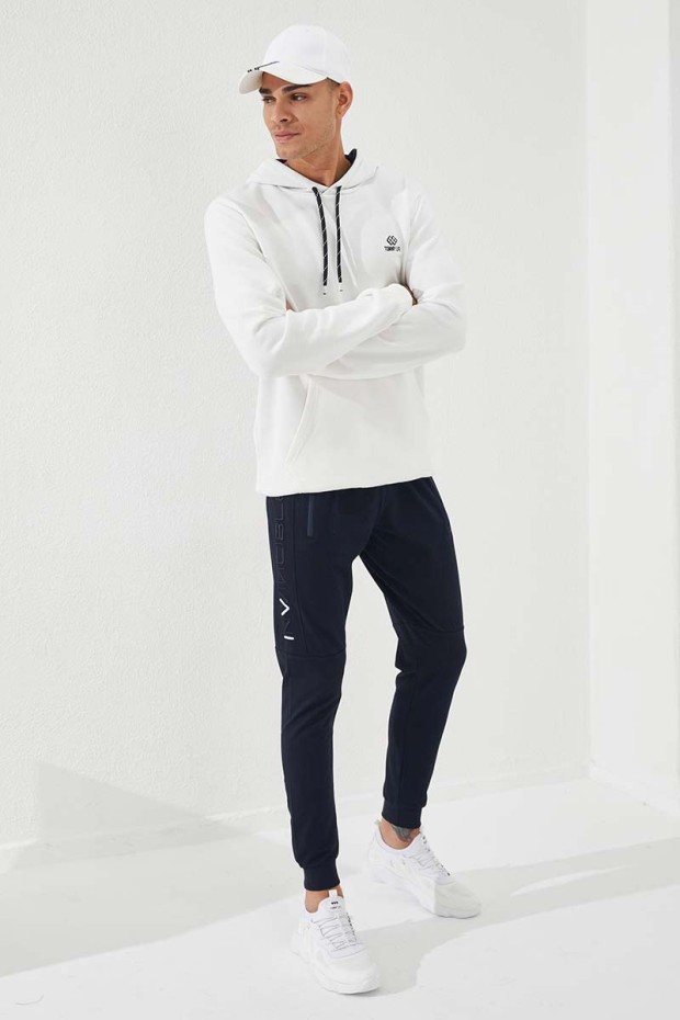 Tommy Life Lacivert Erkek Nakış Detaylı Dar Kalıp Jogger Eşofman Alt - 84792. 9