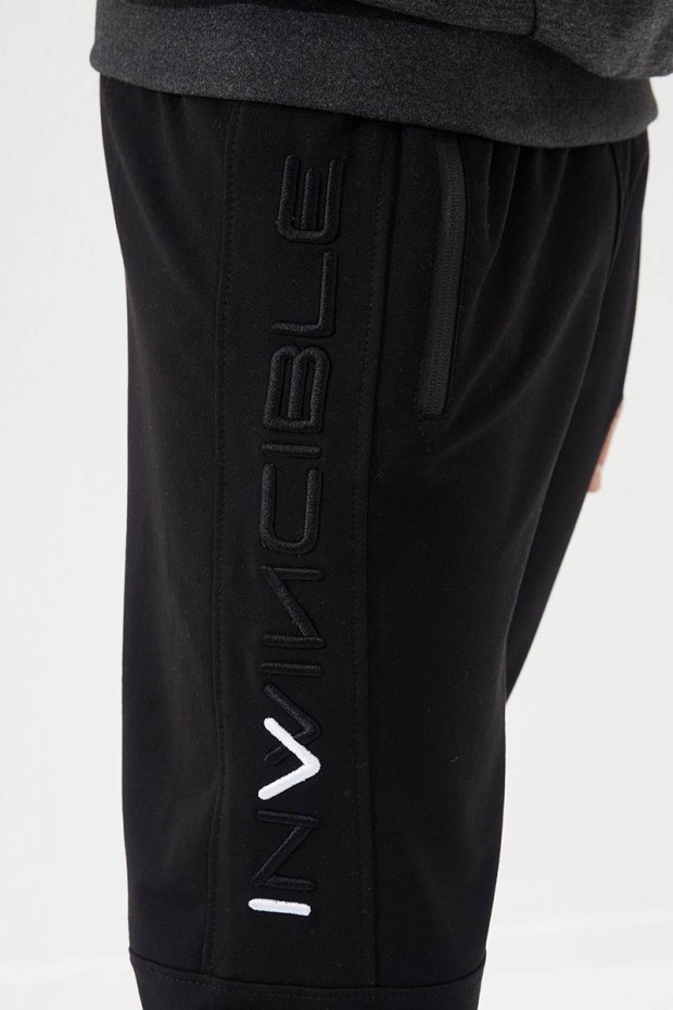 Tommy Life Siyah Erkek Nakış Detaylı Dar Kalıp Jogger Eşofman Alt - 84792. 3 Tommy Life Siyah Erkek Nakış Detaylı Dar Kalıp Jogger Eşofman Alt - 84792. 3