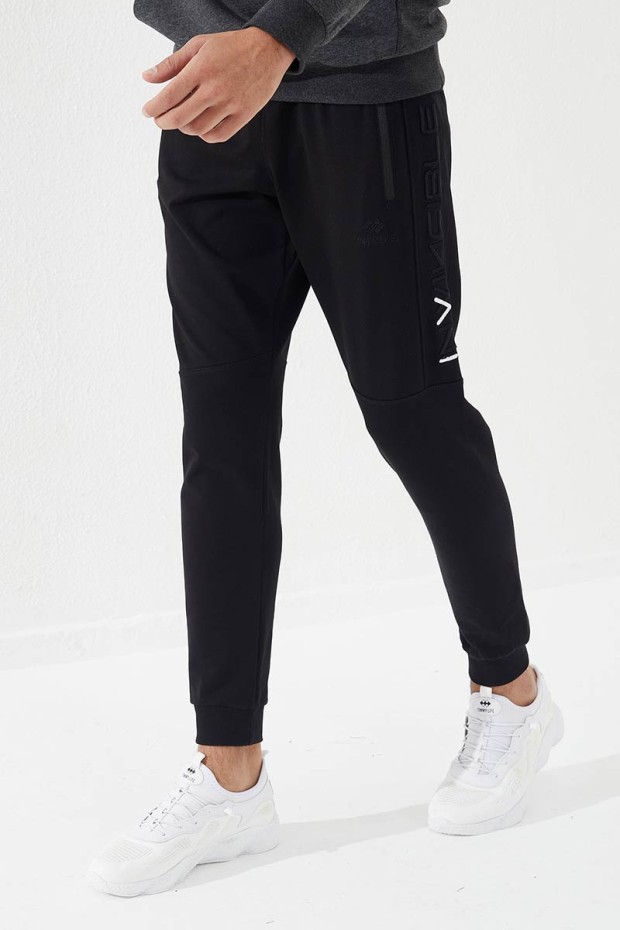 Tommy Life Siyah Erkek Nakış Detaylı Dar Kalıp Jogger Eşofman Alt - 84792. 6 Tommy Life Siyah Erkek Nakış Detaylı Dar Kalıp Jogger Eşofman Alt - 84792. 6