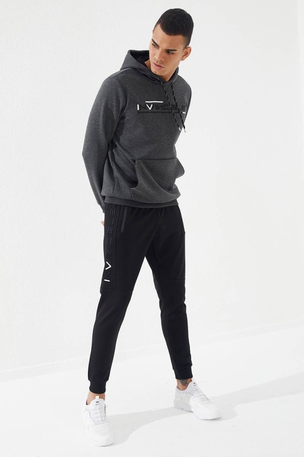 Tommy Life Siyah Erkek Nakış Detaylı Dar Kalıp Jogger Eşofman Alt - 84792. 7 Tommy Life Siyah Erkek Nakış Detaylı Dar Kalıp Jogger Eşofman Alt - 84792. 7