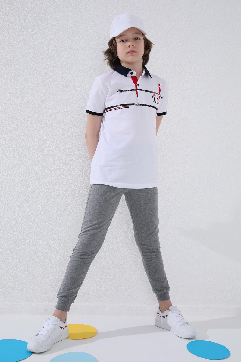 Tommy Life Gri Melanj Erkek Çocuk Bağcıklı Fermuar Cepli Jogger Dar Kalıp Manşetli Eşofman Alt - 64049. 11 Tommy Life Gri Melanj Erkek Çocuk Bağcıklı Fermuar Cepli Jogger Dar Kalıp Manşetli Eşofman Alt - 64049. 11
