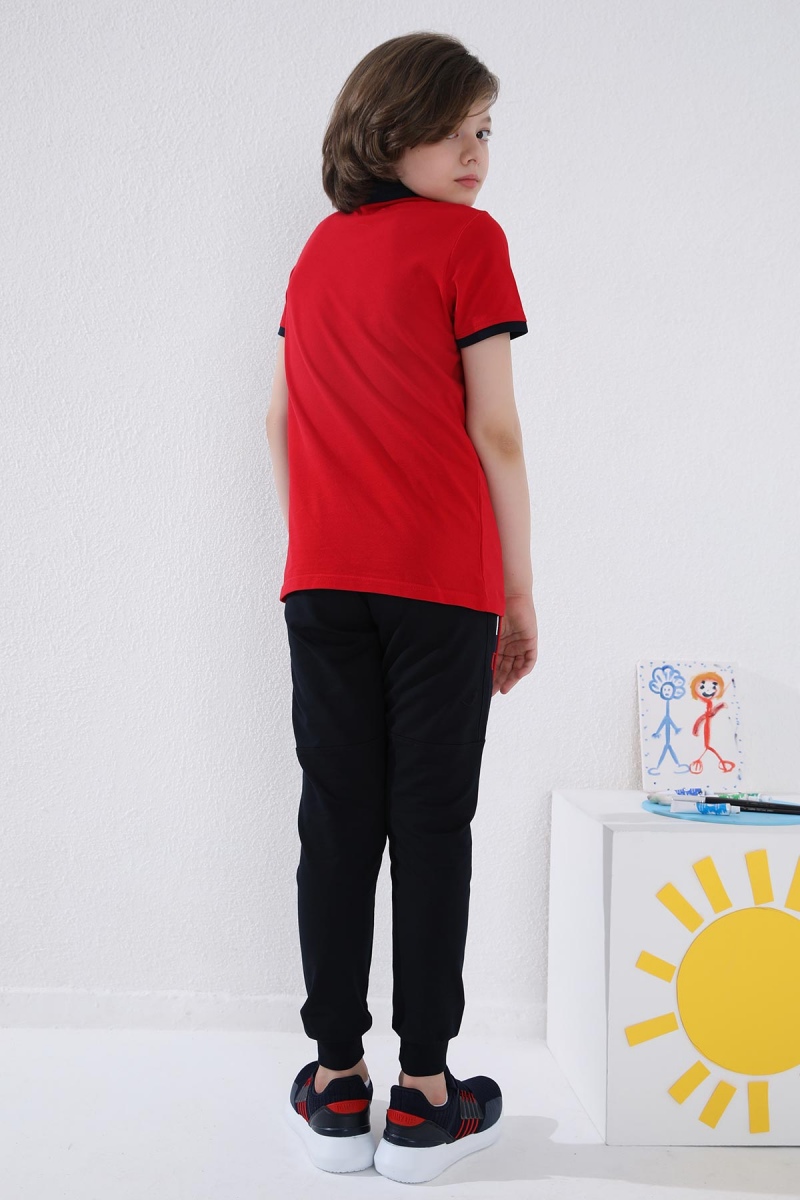 Tommy Life Lacivert Erkek Çocuk Jogger Yarım Şeritli Standart Kalıp Manşetli Eşofman Alt - 64047. 8 Tommy Life Lacivert Erkek Çocuk Jogger Yarım Şeritli Standart Kalıp Manşetli Eşofman Alt - 64047. 8