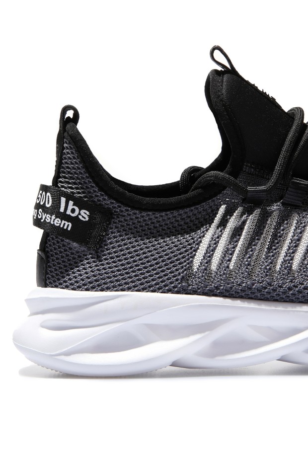 Tommy Life Füme Fileli Lastik Bağcıklı Yüksek Taban Erkek Spor Ayakkabı - 89060. 1 Tommy Life Füme Fileli Lastik Bağcıklı Yüksek Taban Erkek Spor Ayakkabı - 89060. 1