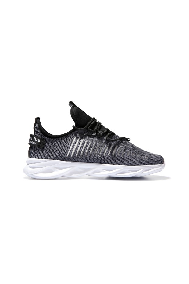 Tommy Life Füme Fileli Lastik Bağcıklı Yüksek Taban Erkek Spor Ayakkabı - 89060. 4 Tommy Life Füme Fileli Lastik Bağcıklı Yüksek Taban Erkek Spor Ayakkabı - 89060. 4