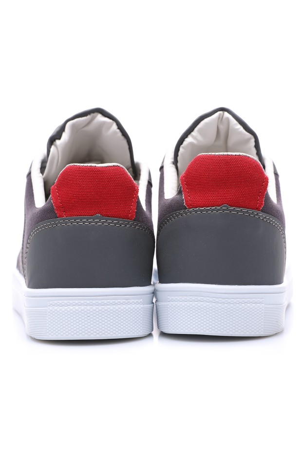 Tommy Life Füme Bağcıklı Suni Deri Detaylı Erkek Spor Ayakkabı - 89065. 7 Tommy Life Füme Bağcıklı Suni Deri Detaylı Erkek Spor Ayakkabı - 89065. 7