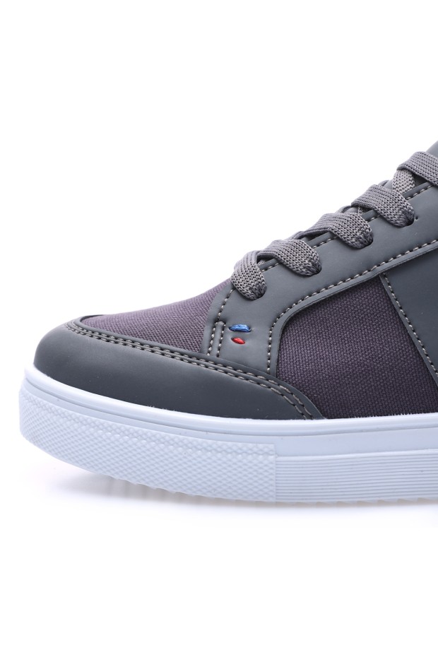 Tommy Life Füme Bağcıklı Suni Deri Detaylı Erkek Spor Ayakkabı - 89065. 4 Tommy Life Füme Bağcıklı Suni Deri Detaylı Erkek Spor Ayakkabı - 89065. 4