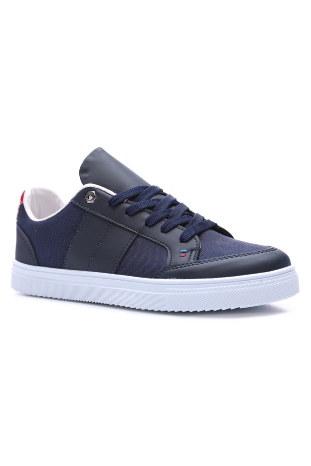 Tommy Life Lacivert Bağcıklı Suni Deri Detaylı Erkek Spor Ayakkabı - 89065. 5 Tommy Life Lacivert Bağcıklı Suni Deri Detaylı Erkek Spor Ayakkabı - 89065. 5