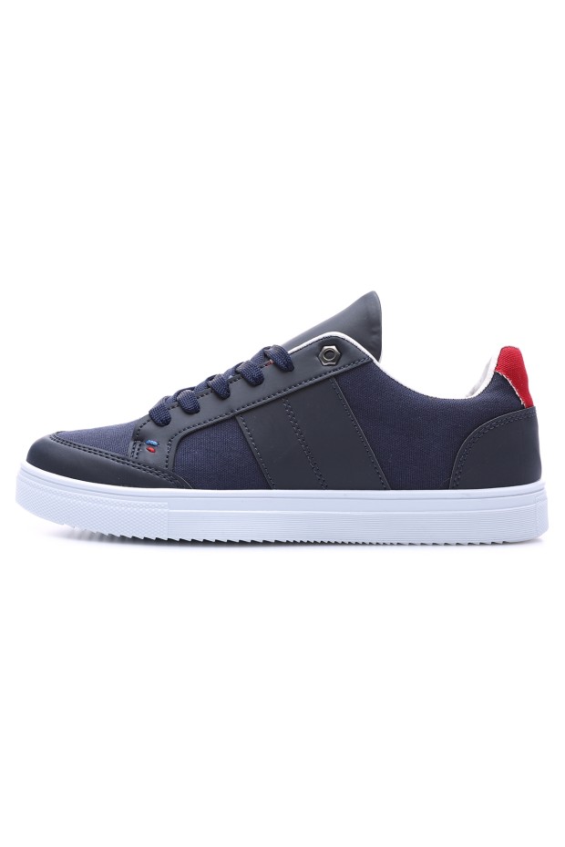Tommy Life Lacivert Bağcıklı Suni Deri Detaylı Erkek Spor Ayakkabı - 89065. 6 Tommy Life Lacivert Bağcıklı Suni Deri Detaylı Erkek Spor Ayakkabı - 89065. 6