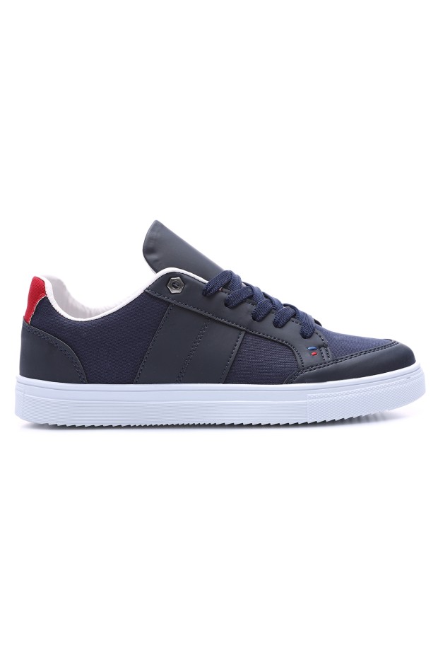 Tommy Life Lacivert Bağcıklı Suni Deri Detaylı Erkek Spor Ayakkabı - 89065. 1 Tommy Life Lacivert Bağcıklı Suni Deri Detaylı Erkek Spor Ayakkabı - 89065. 1