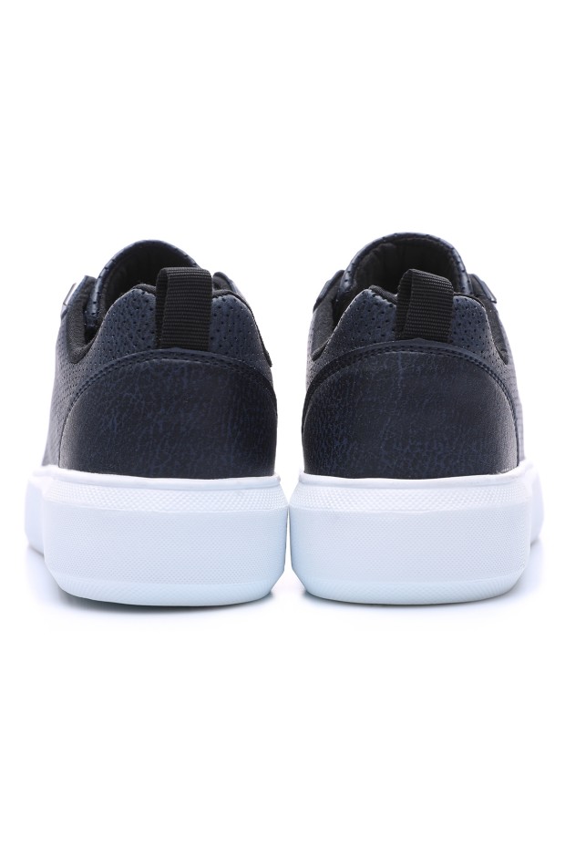 Tommy Life Lacivert Delikli Bağcıklı Suni Deri Erkek Spor Ayakkabı - 89055. 4 Tommy Life Lacivert Delikli Bağcıklı Suni Deri Erkek Spor Ayakkabı - 89055. 4
