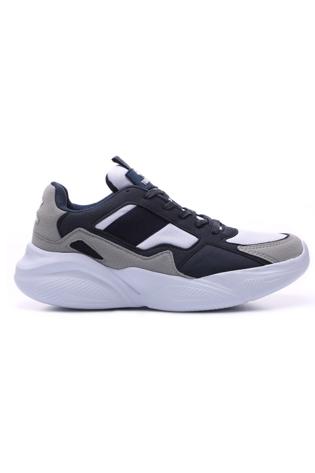 Tommy Life Lacivert - Taş Bağcıklı File Detaylı Yüksek Taban Erkek Spor Ayakkabı - 89063. 1 Tommy Life Lacivert - Taş Bağcıklı File Detaylı Yüksek Taban Erkek Spor Ayakkabı - 89063. 1