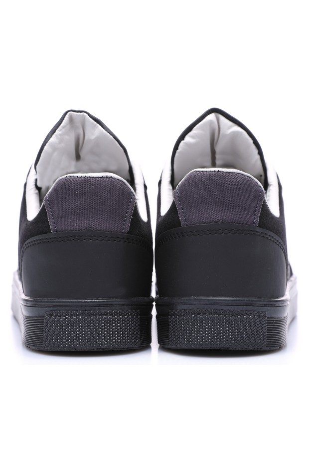 Tommy Life Siyah Bağcıklı Suni Deri Detaylı Erkek Spor Ayakkabı - 89065. 7 Tommy Life Siyah Bağcıklı Suni Deri Detaylı Erkek Spor Ayakkabı - 89065. 7
