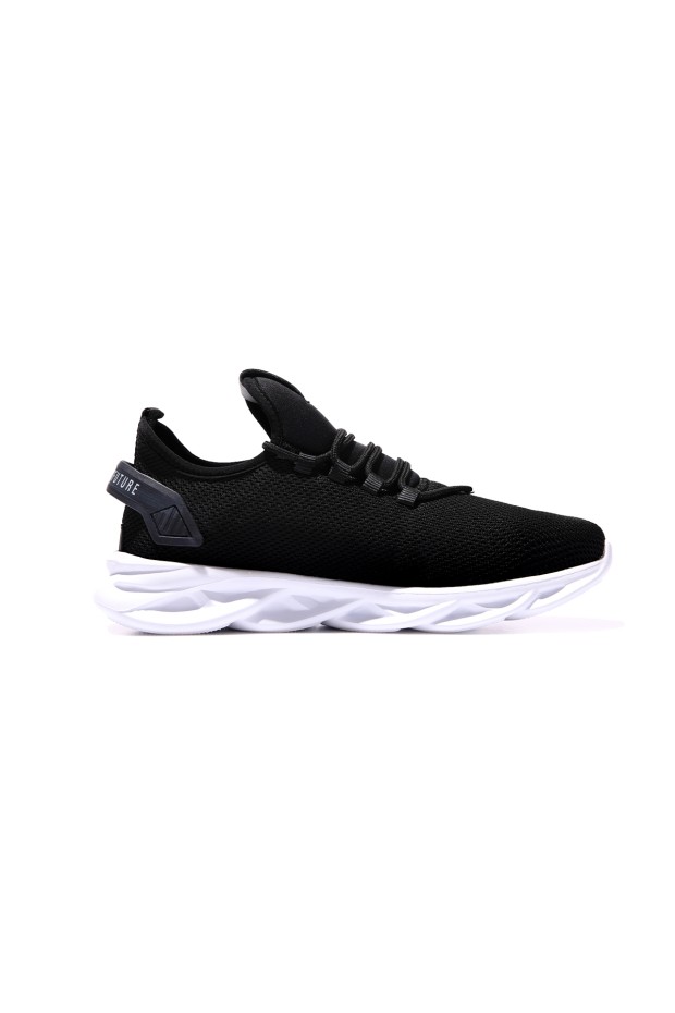 Tommy Life Siyah - Beyaz Lastik Bağcıklı Nakış Detaylı Yüksek Taban Erkek Spor Ayakkabı - 89053. 3 Tommy Life Siyah - Beyaz Lastik Bağcıklı Nakış Detaylı Yüksek Taban Erkek Spor Ayakkabı - 89053. 3