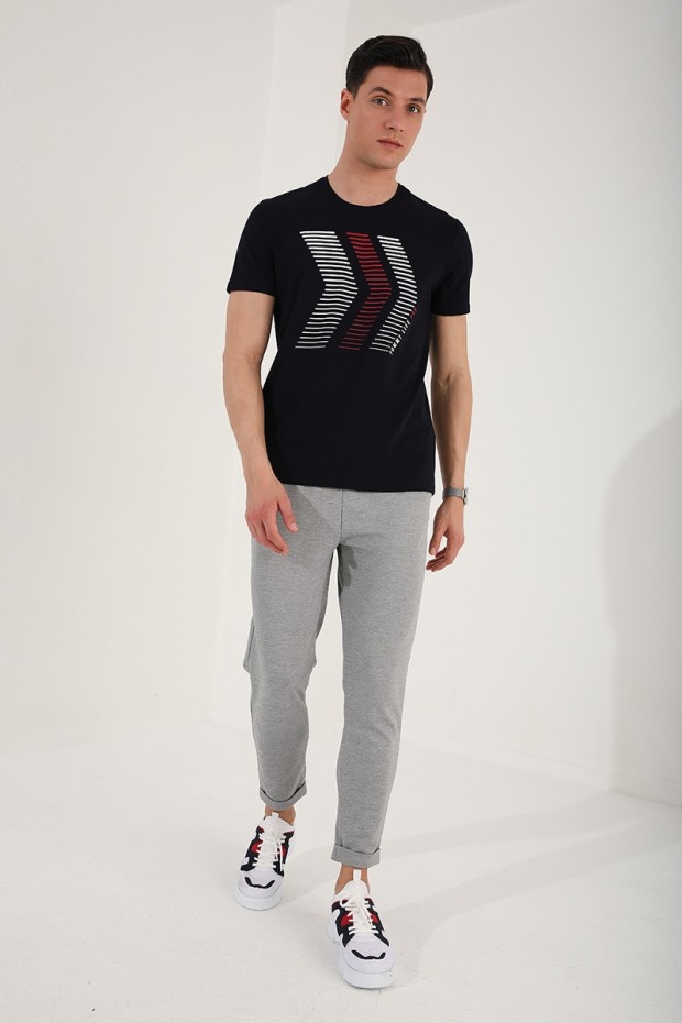 Tommy Life Lacivert Karışık Harf Rakam Baskılı Rahat Form O Yaka Erkek T-Shirt - 87960. 5 Tommy Life Lacivert Karışık Harf Rakam Baskılı Rahat Form O Yaka Erkek T-Shirt - 87960. 5