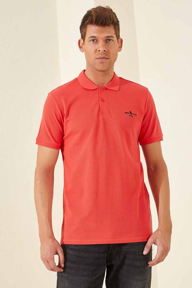 Tommy Life Coral Klasik Kısa Kol Standart Kalıp Polo Yaka Erkek T-Shirt - 87787. 1