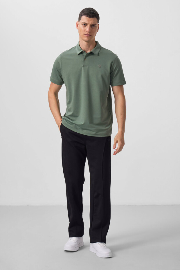 Açık Yeşil Standart Kalıp Basic Polo Yaka Erkek T-Shirt - 87768 - 2