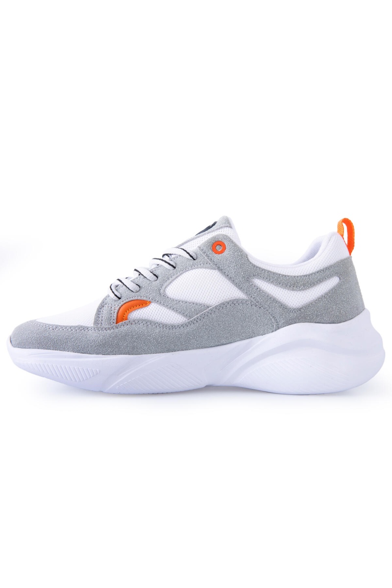 Tommy Life Beyaz Çift Renkli Bağcıklı Yüksek Taban Erkek Spor Ayakkabı - 89097. 6 Tommy Life Beyaz Çift Renkli Bağcıklı Yüksek Taban Erkek Spor Ayakkabı - 89097. 6