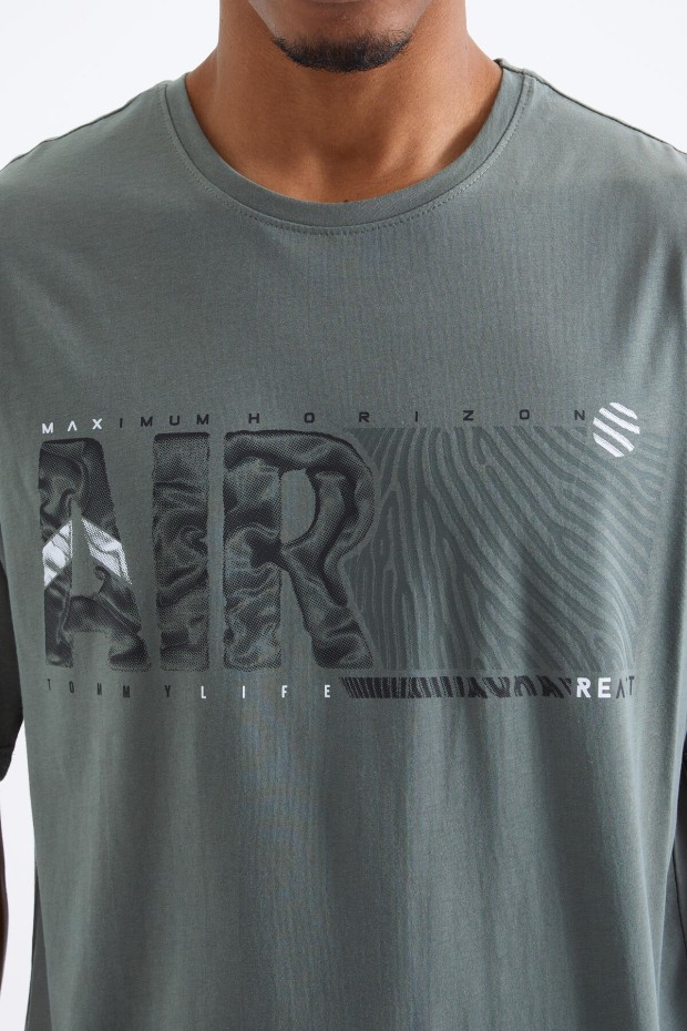 Tommy Life Çağla Air Baskılı O Yaka Erkek Oversize T-Shirt - 88097. 8 Tommy Life Çağla Air Baskılı O Yaka Erkek Oversize T-Shirt - 88097. 8