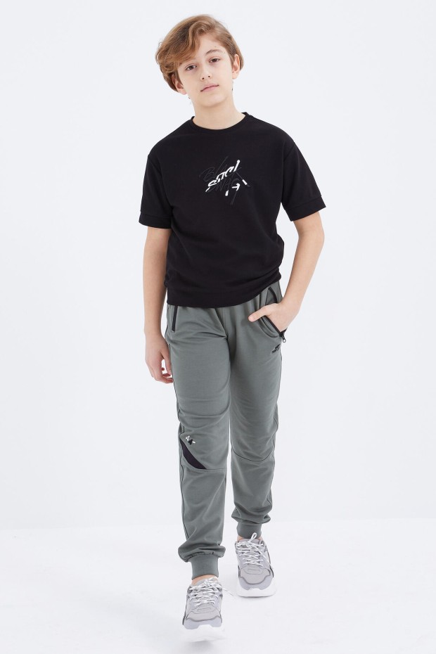 Tommy Life Çağla Bağcıklı Fermuar Cepli Jogger Erkek Çocuk Eşofman Alt - 10815. 3 Tommy Life Çağla Bağcıklı Fermuar Cepli Jogger Erkek Çocuk Eşofman Alt - 10815. 3